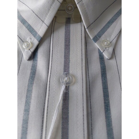 Manhattan Shirtmakers Wrinkle Free Long Sleeve Cotton Blend Men's Shirt 34/35 - Picture 4 of 9